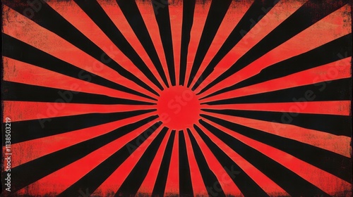 Abstract Red And Black Sunb...