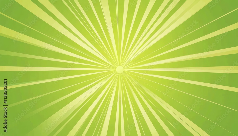 Abstract Green Radiating Light Burst Design Abstract Green Radiating Light Burst Design