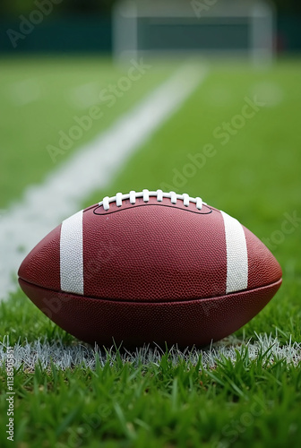 An Artistic Representation of Motion: An American Football Breaking into Tiny Energy Particles