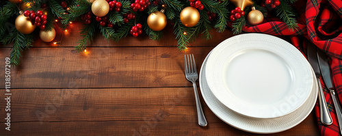 christmas table setting