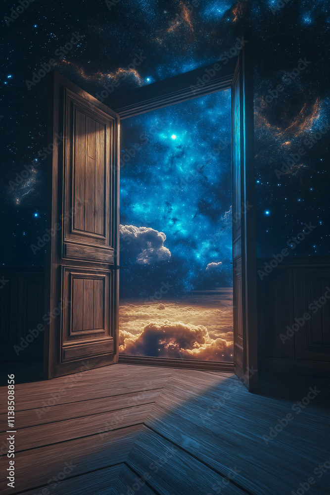 the door to space. space. for the background. the door to space. space. for the background.