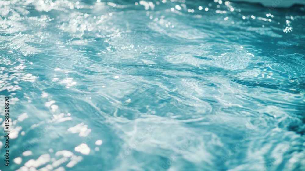 A clear and calm swimming pool water with subtle ripples, ideal for use in travel, leisure or fitness-related content A clear and calm swimming pool water with subtle ripples, ideal for use in travel, leisure or fitness-related content