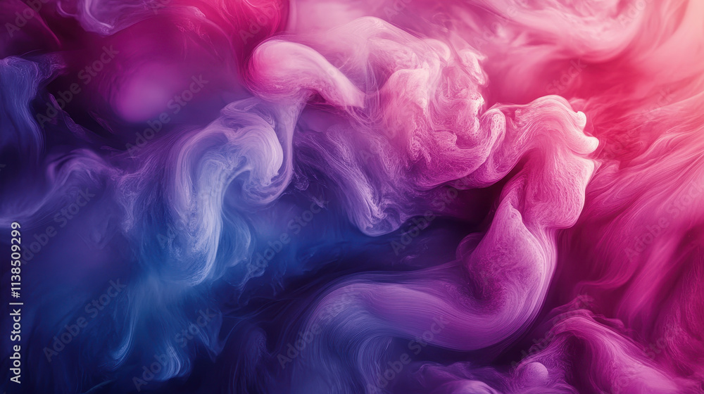 Abstract Swirling Colors Purple Pink Blue Ink in Water Abstract Background Abstract Swirling Colors Purple Pink Blue Ink in Water Abstract Background