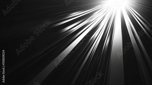 Abstract Black Lines Conver...