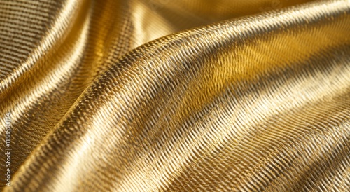 Golden Fabric Draped in Ele...