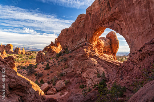 Afternoon Light in North Window Arch photo