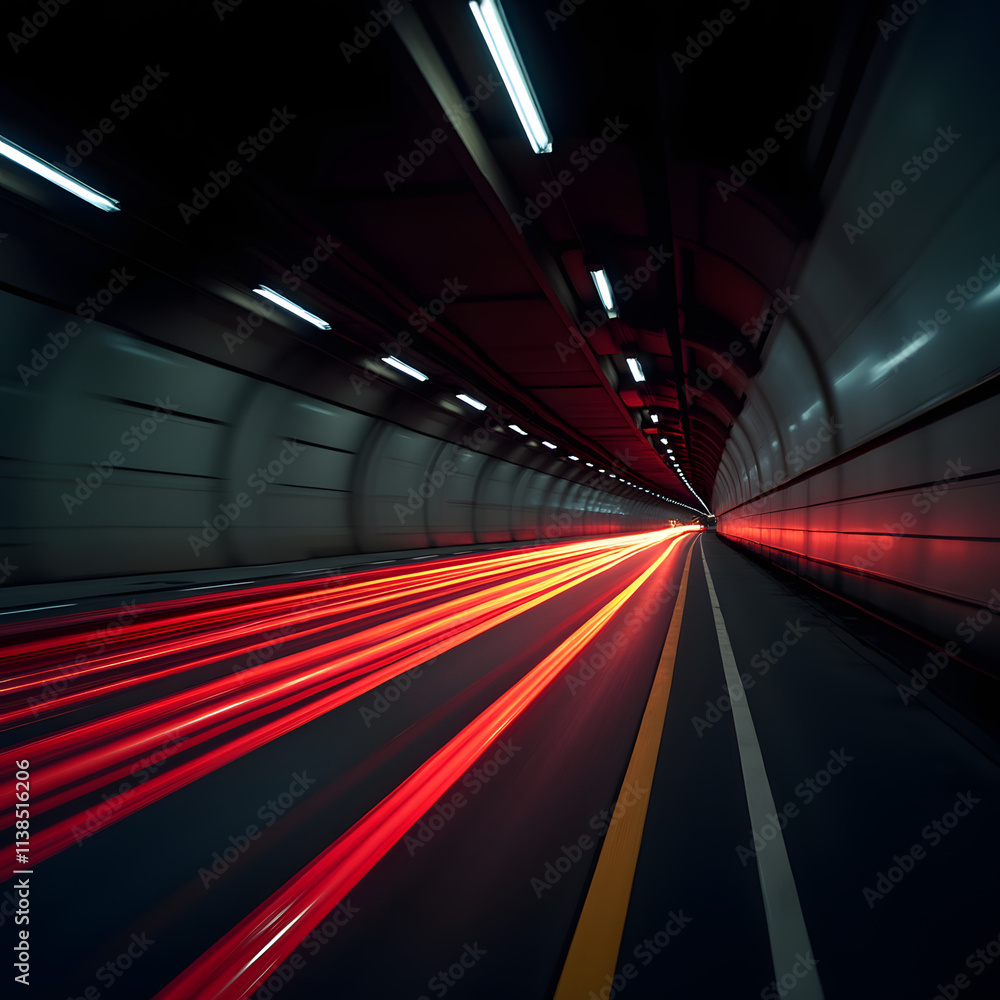 car light trails in tunnel. Art image . Long exposure photo taken in a tunnel car light trails in tunnel. Art image . Long exposure photo taken in a tunnel