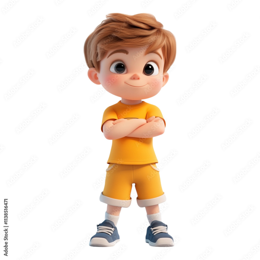 3D Toddler Boy Standing Isolated on a Transparent Background, Perfect for Children's Content, Educational Materials, or Playful Illustrations 3D Toddler Boy Standing Isolated on a Transparent Background, Perfect for Children's Content, Educational Materials, or Playful Illustrations