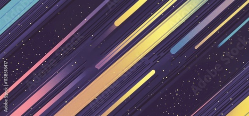 Abstract Diagonal Stripes P...