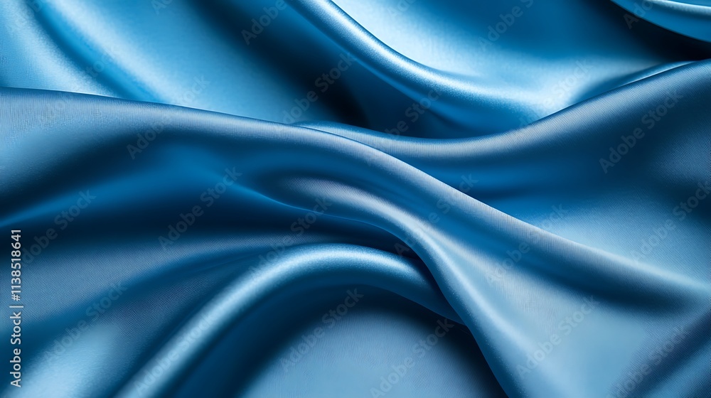 Fototapeta premium 23. A textured blue background resembling fabric with soft highlights