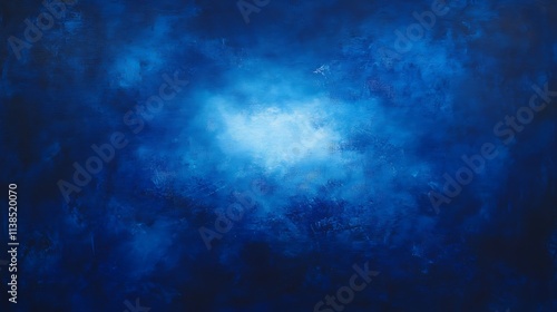 Wallpaper Mural 15. A vibrant cobalt blue background with a glowing highlight in the center Torontodigital.ca