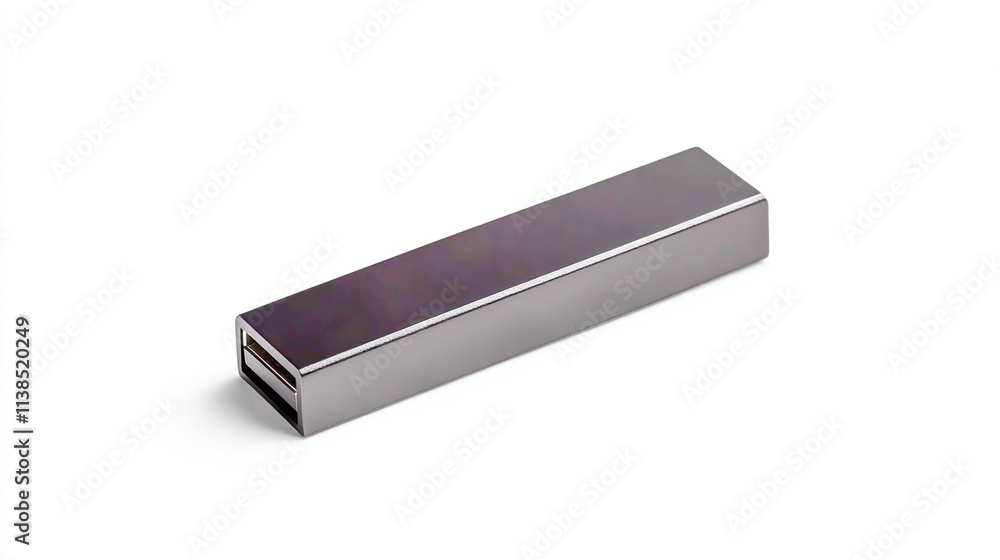 Isolated Black USB Flash Drive on White Background, Compact Portable Storage Device Isolated Black USB Flash Drive on White Background, Compact Portable Storage Device
