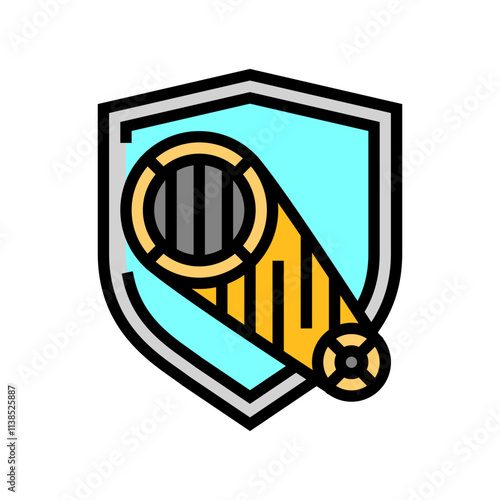 machine guarding injury prevention color icon vector. machine guarding injury prevention sign. isolated symbol illustration