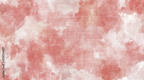 13. A muted brick red background with a watercolor wash effect for a soft and natural look