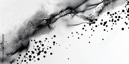 Abstract Black and White Do...