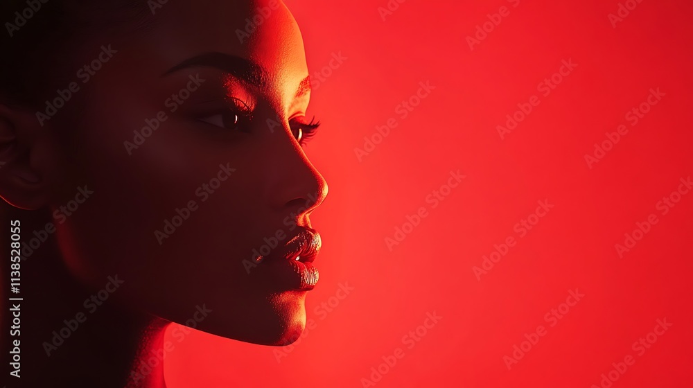 3. A bright red background with a subtle glow in the center for a radiant appearance 3. A bright red background with a subtle glow in the center for a radiant appearance