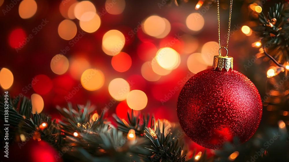 7. A bright red background with scattered bokeh lights for a warm and dreamy effect 7. A bright red background with scattered bokeh lights for a warm and dreamy effect