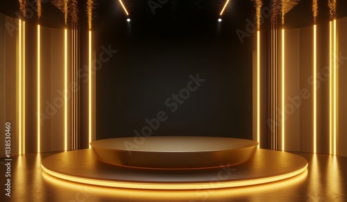 Golden Stage with Ambient L...