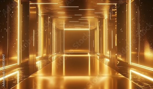Golden Corridor Illuminated...