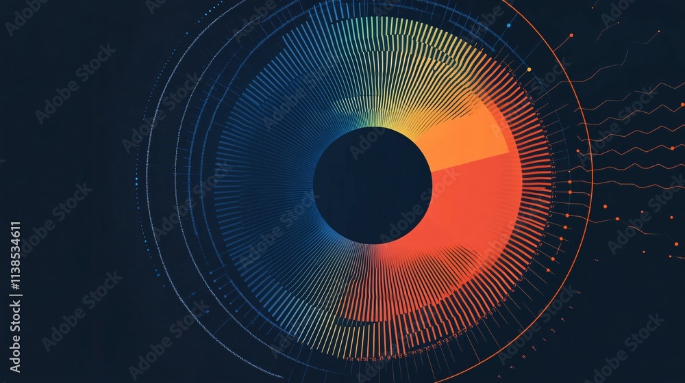 Abstract Circular Data Visualization Graphic Design Abstract Circular Data Visualization Graphic Design