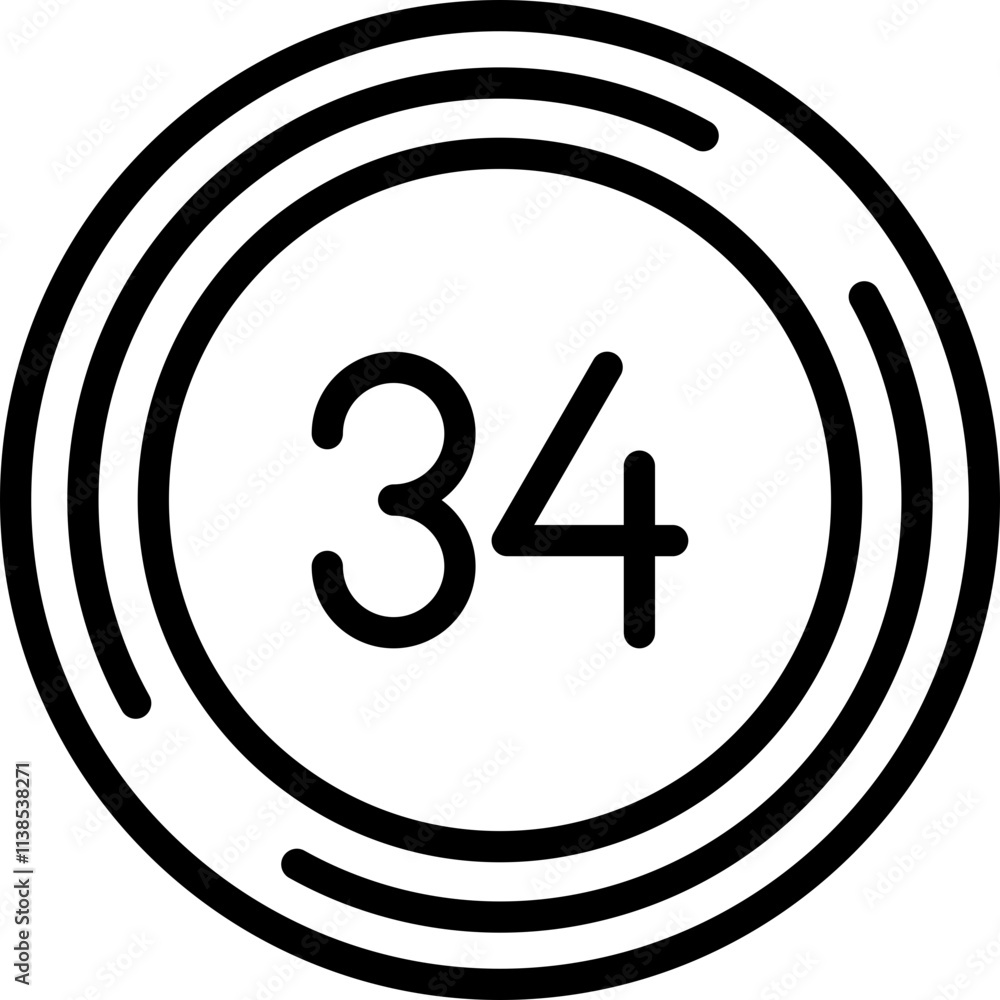 Thirty four Icon Thirty four Icon