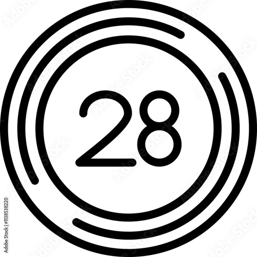 Twenty eight Icon