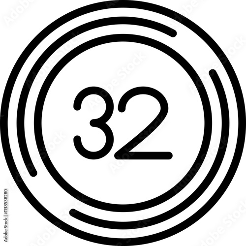 Thirty two Icon
