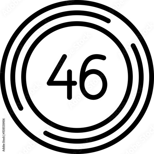 Forty six Icon