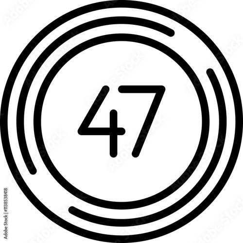 Forty seven Icon