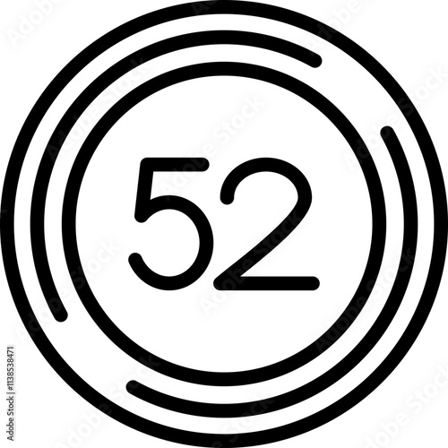 Fifty two Icon