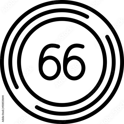 Sixty six Icon