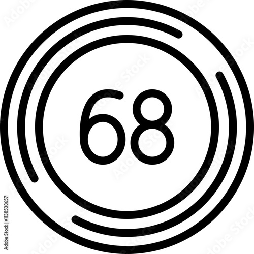 Sixty eight Icon