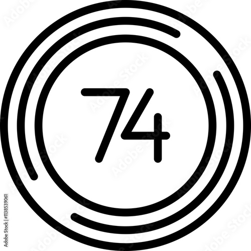 Seventy four Icon