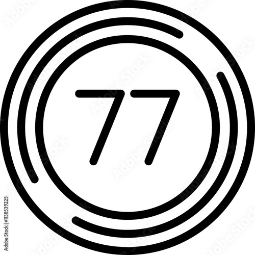 Seventy seven Icon