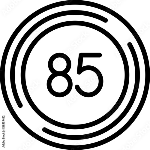 Eighty five Icon