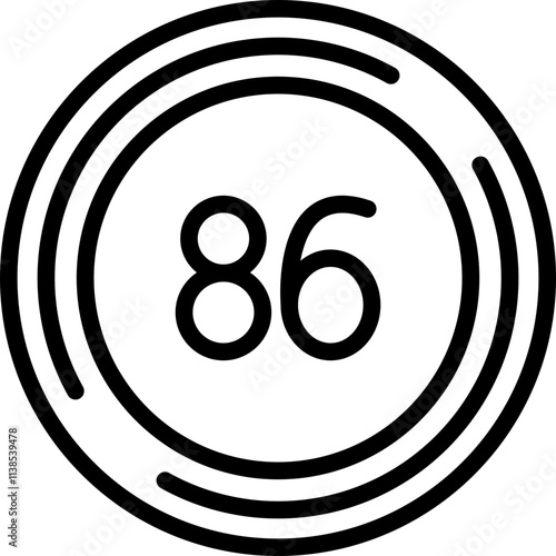 Eighty six Icon