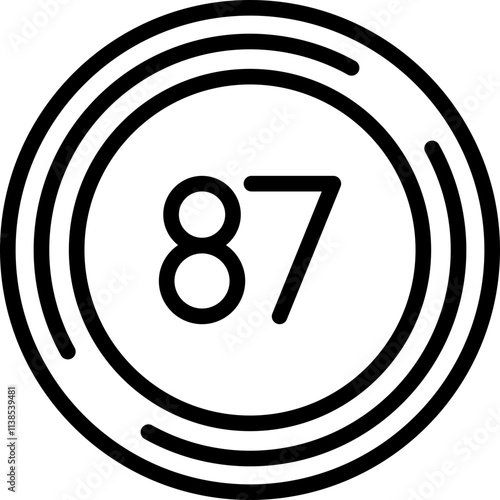 Eighty seven Icon