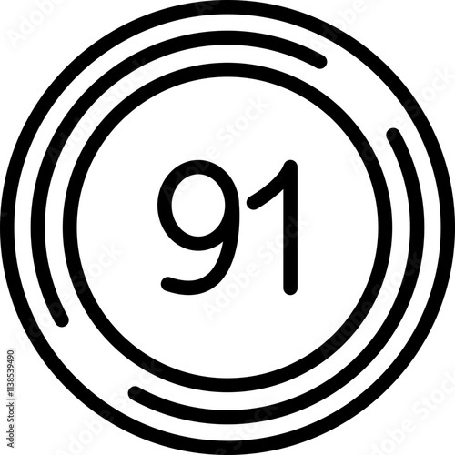 Ninety one Icon