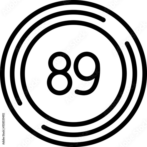 Eighty nine Icon
