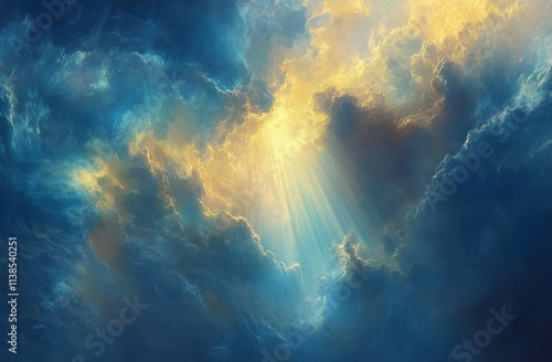 Golden Light Beams Through ...