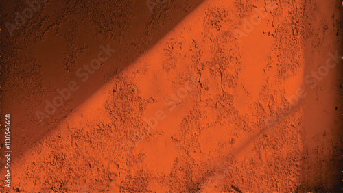 fond ou texture d'arrière-plan abstrait orange, peinture sur mur de couleur.