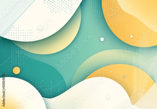 Abstract Green Yellow White...