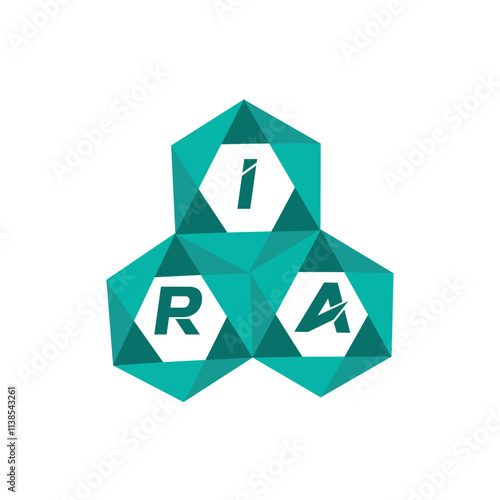 IRA creative minimalist letter logo. IRA unique vector initials alphabet letter logo design
