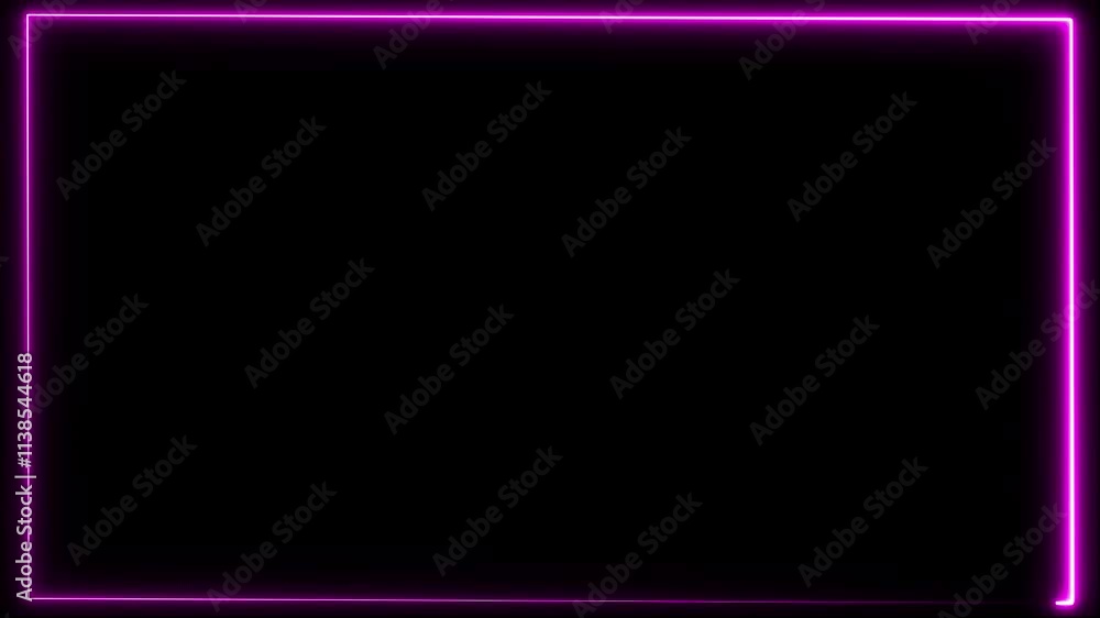 looping 3d animation, abstract blue neon background with linear frame. Simple geometric shape, Abstract background, overlay or design element. Rectangle Frame Against Black Background And Alpha Matte looping 3d animation, abstract blue neon background with linear frame. Simple geometric shape, Abstract background, overlay or design element. Rectangle Frame Against Black Background And Alpha Matte