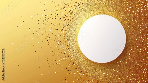 Gold Glitter Background Wit...