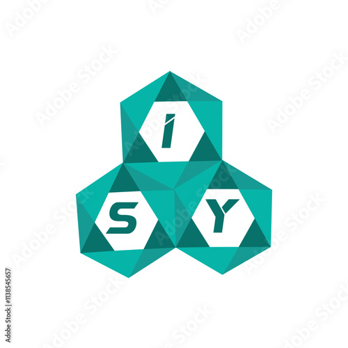 ISY creative minimalist letter logo. ISY unique vector initials alphabet letter logo design