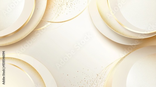 Elegant Gold Accents on Cre...