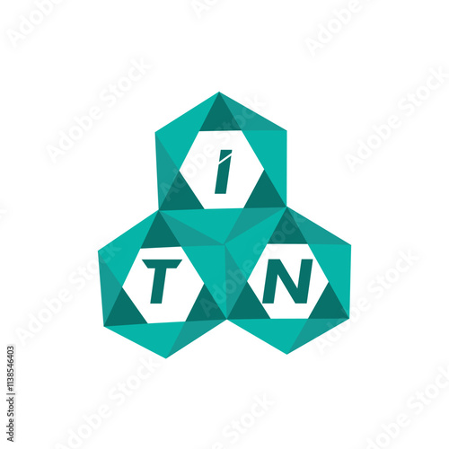 ITN creative minimalist letter logo. ITN unique vector initials alphabet letter logo design photo