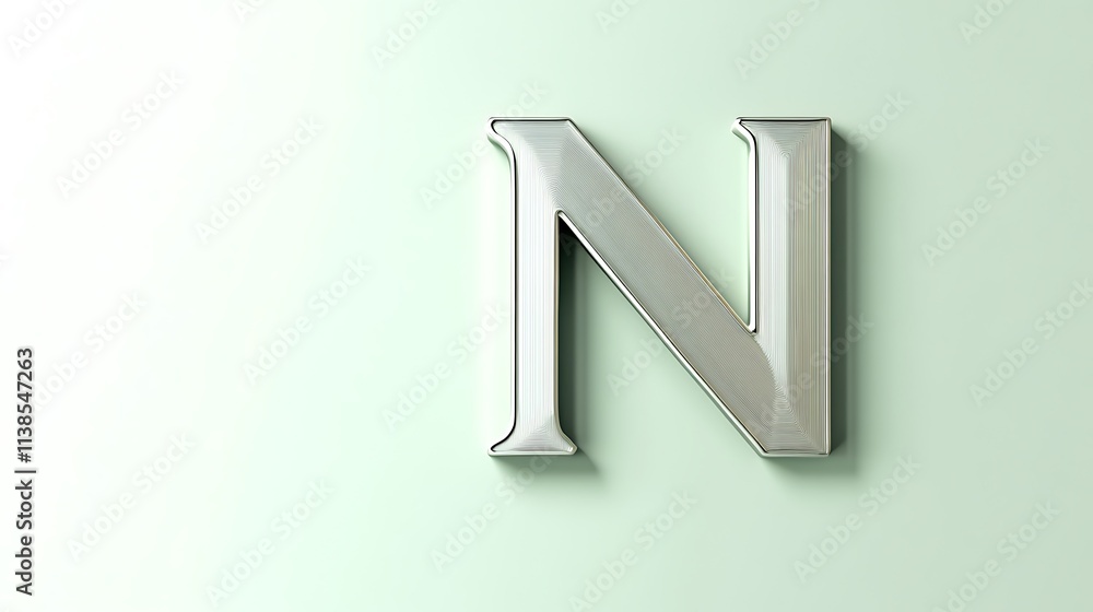 A minimalistic 3D letter A minimalistic 3D letter