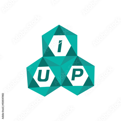 IUP creative minimalist letter logo. IUP unique vector initials alphabet letter logo design photo